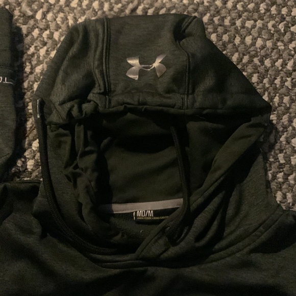 Under Armour Storm1 Pullover Hoodie Medium grey/green Long Sleeve Loose fit - Picture 6 of 6